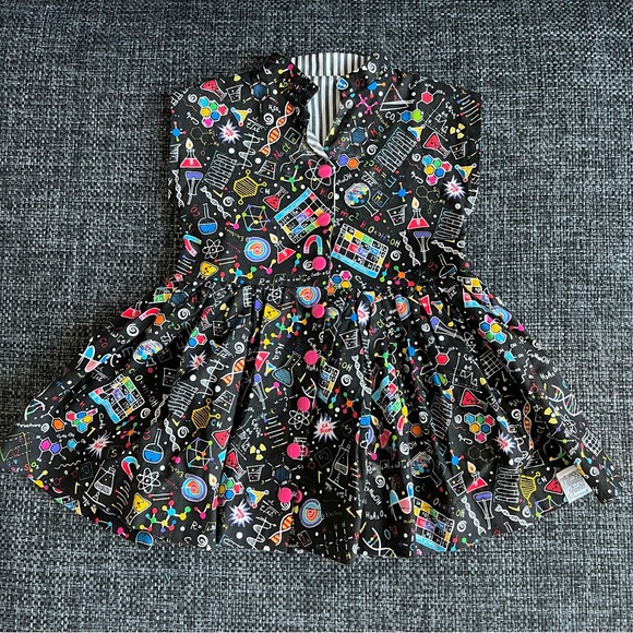 Maddy James Rainbow Scientist Dress Size 12 Months - Picture 1 of 7